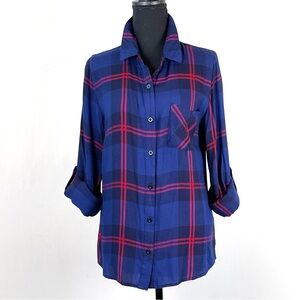 Alya Plaid Women’s Shirt, Size M
